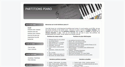 Desktop Screenshot of partitions-piano.fr
